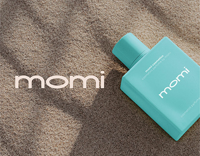 Cosmetics Logo MOMI | Логотип для бренду косметки