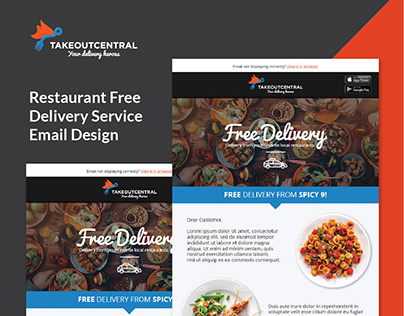 Free Delivery Email Design