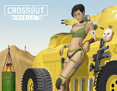 Poster for the game "Crossout Mobile"