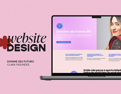 WEBSITE DESIGN - Clara Fagundes: Domine Seu Futuro #2