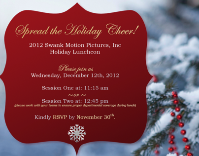 Holiday Lunch Invite RSVP