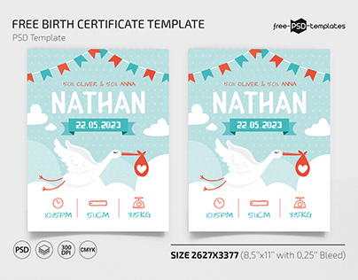 Free Birth Certificate Template