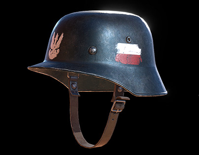 Warsaw Uprising Polish helmet 3D model