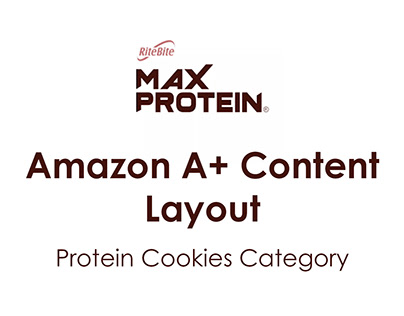 Max Protein Cookies Amazon A+ Content Page