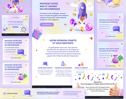 A set of banners, web page design, email templates