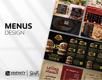 Menu Design by Xinfinity/ Sameh Abd ElSalam