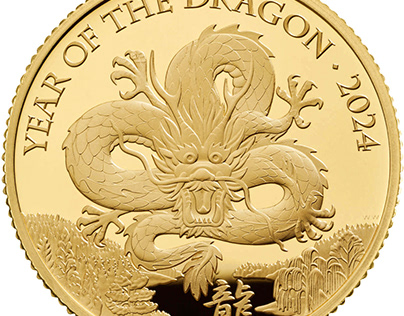 Dragon coin design for the Royal Mint
