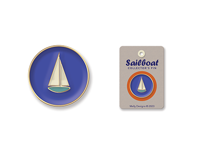 Sailboat Collector's Pin