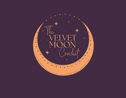 The Velvet Moon Crochet Brand & Logo Design