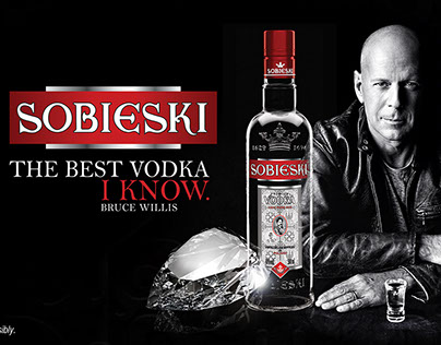 SOBIESKI VODKA "The Vodka I Know" Bruce Willis