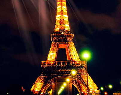 Tour Eiffel in notturna