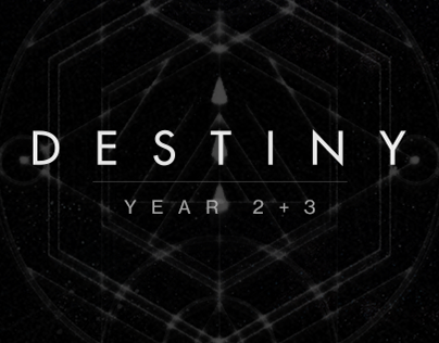 Destiny Year 2+3 Interface/Visual Design