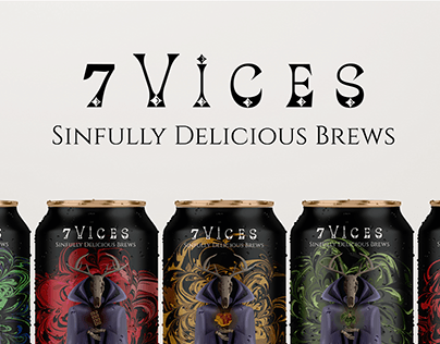 7 VICES Hypothetical beer brand