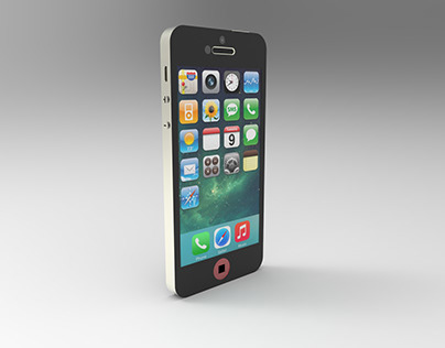IPhone5 3D Model and Render. (2017)
