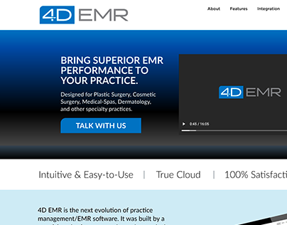 4D-EMR Website UI Redesign