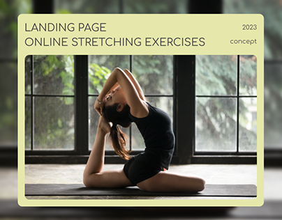 Landing page for stretching exercise