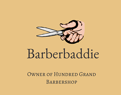 Logo for -barberbaddie