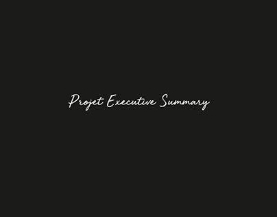 Projet Executive Summary