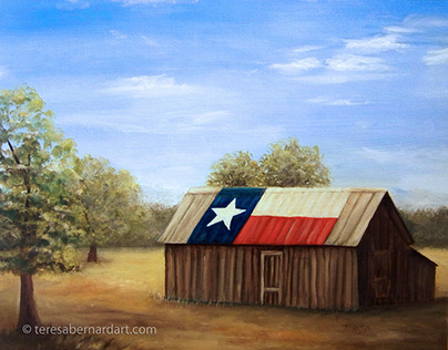 Texas Flag Barn