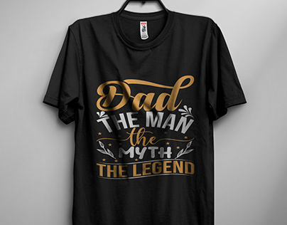 Dad Typography T shirt Design