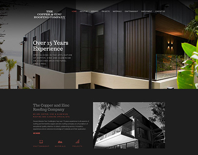 Project thumbnail - The Copper & Zinc Roofing website