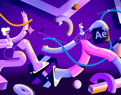 Adobe's After Effects 'What's New' illustration