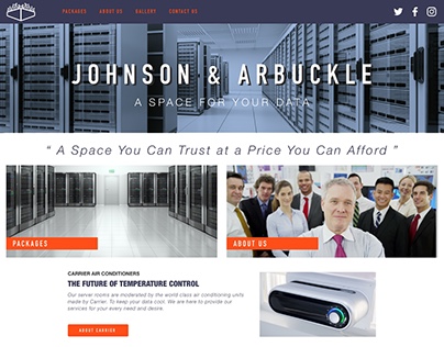 Johnson & Arbuckle UX/UI Mockup