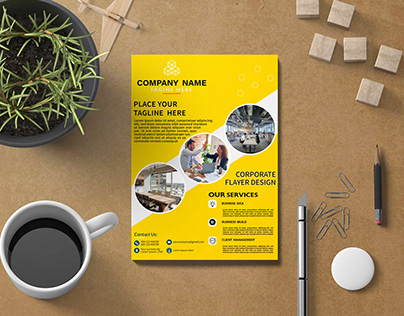 Creative professional corporate business flyer design