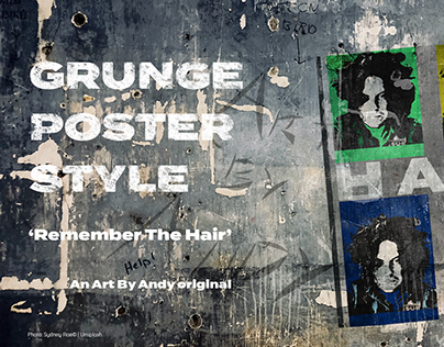 Remember The Hair - 90's Grunge Music Poster
