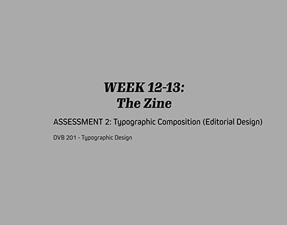 Project thumbnail - DVB201 - W12-13 The Zine Final