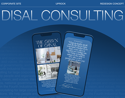 DISAL consulting | corporate website redesign