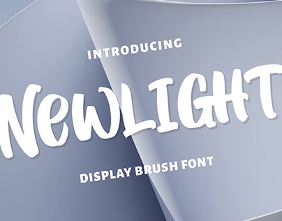 Newlight – Display Brush Font