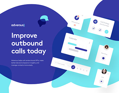 Visual identity and UI/UX for web-based dialer and CRM