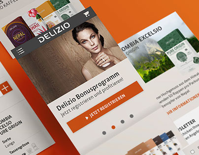DELIZIO Website – UI/UX, Branding, Shop