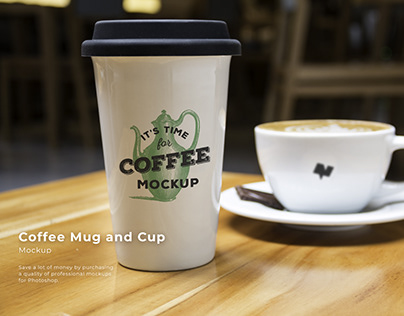 Coffee Mug and Cup Mockup