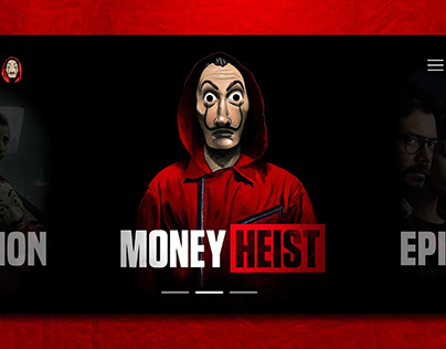 Money Heist Website Concept