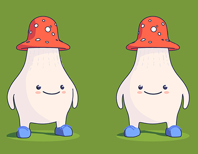 3D Mushroom Character
