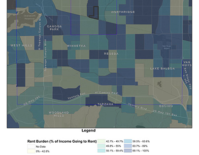 GIS Analysis of Northridge Mall Area Boundary