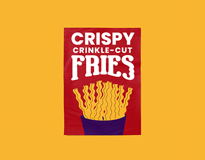 Promotional Poster Design of French Fries