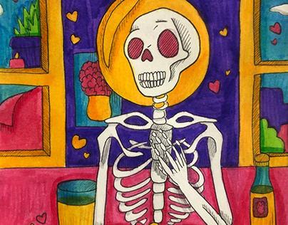 happy skeletons.