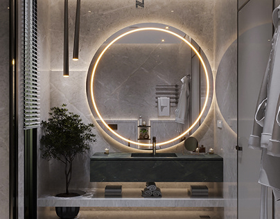 Luxury Master bathroom design in UAE