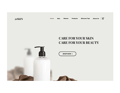 Skincare Store Landing Page