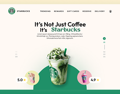 Starbucks Website Concept UI Design