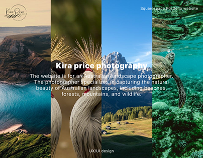 Squarespace photographer portfolio website design