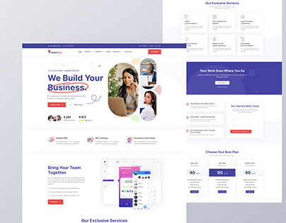 Call Center landing page