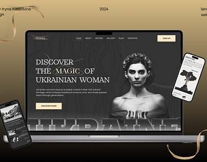 UKRAINIAN WOMEN MAGIC WEBDESIGN LANDING PAGE