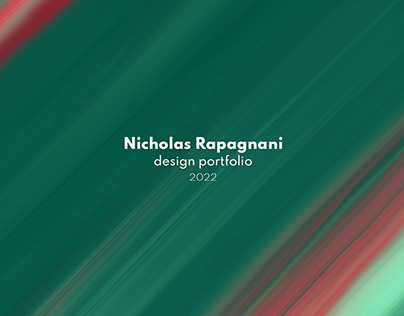 Nicholas Rapagnani - portfolio design 2022