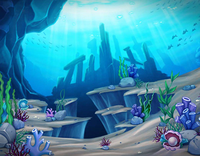 Deep ocean-UI Dialog Background