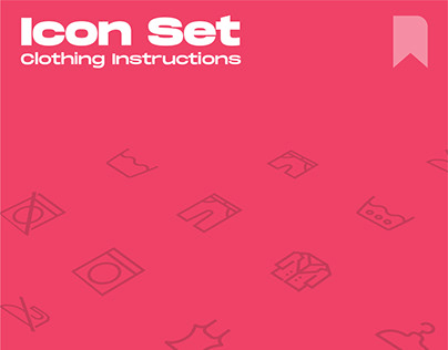 Icon Set - Clothing Instructions