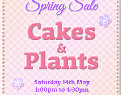 Cake Sale Poster